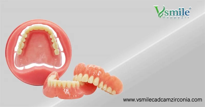 Finished dentures Finished dentures